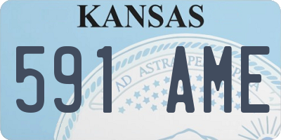 KS license plate 591AME