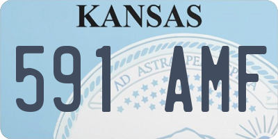 KS license plate 591AMF