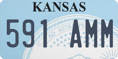KS license plate 591AMM