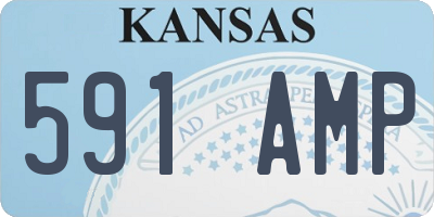 KS license plate 591AMP