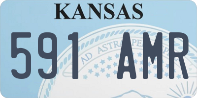KS license plate 591AMR