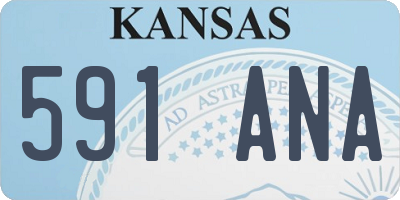 KS license plate 591ANA
