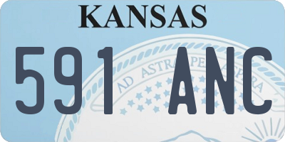 KS license plate 591ANC