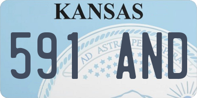 KS license plate 591AND