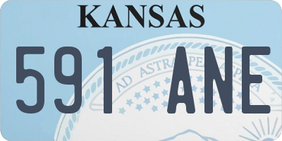 KS license plate 591ANE
