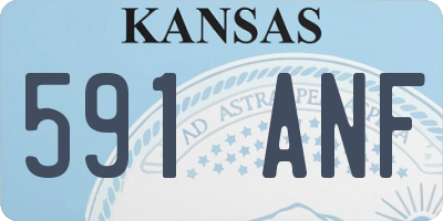 KS license plate 591ANF