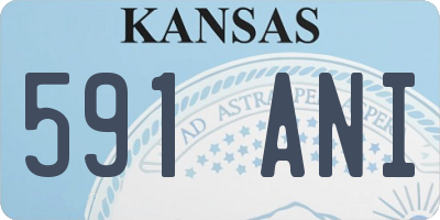 KS license plate 591ANI