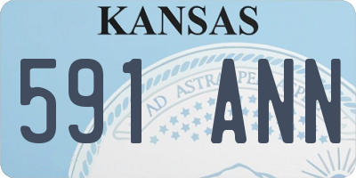 KS license plate 591ANN