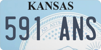 KS license plate 591ANS