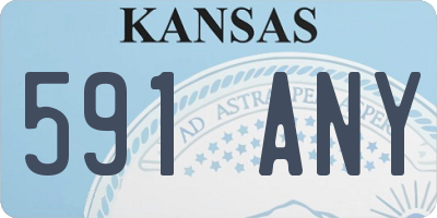 KS license plate 591ANY