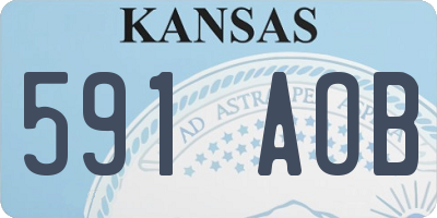 KS license plate 591AOB