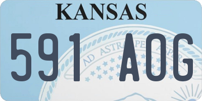 KS license plate 591AOG