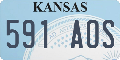 KS license plate 591AOS