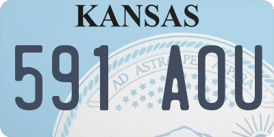 KS license plate 591AOU