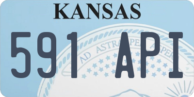 KS license plate 591API