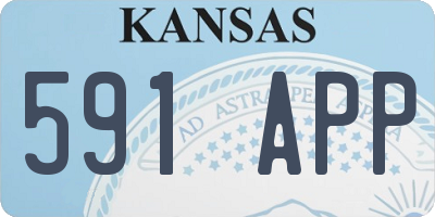 KS license plate 591APP