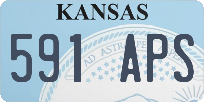 KS license plate 591APS