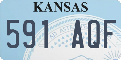KS license plate 591AQF