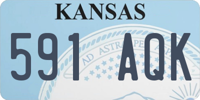 KS license plate 591AQK
