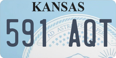 KS license plate 591AQT