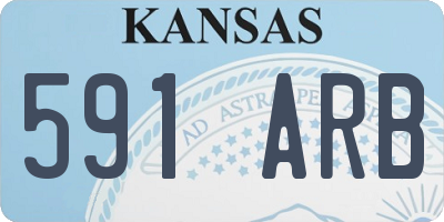 KS license plate 591ARB