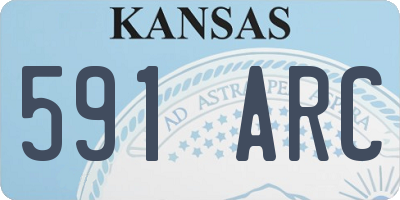KS license plate 591ARC
