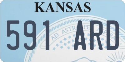 KS license plate 591ARD
