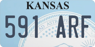 KS license plate 591ARF