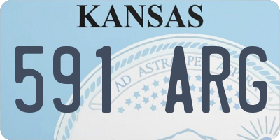 KS license plate 591ARG