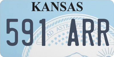 KS license plate 591ARR