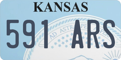 KS license plate 591ARS