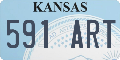 KS license plate 591ART