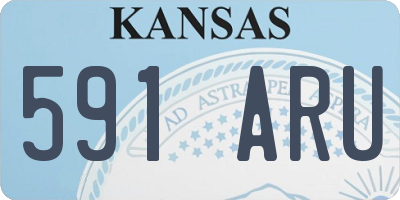 KS license plate 591ARU