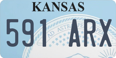 KS license plate 591ARX