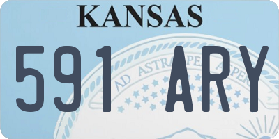 KS license plate 591ARY
