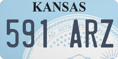 KS license plate 591ARZ