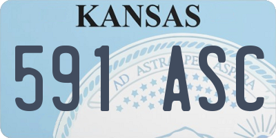 KS license plate 591ASC