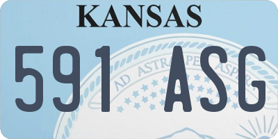 KS license plate 591ASG
