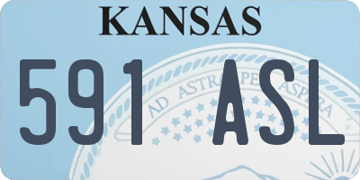 KS license plate 591ASL