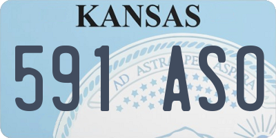 KS license plate 591ASO