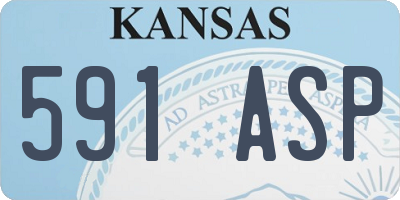 KS license plate 591ASP
