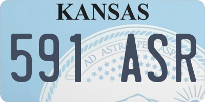 KS license plate 591ASR