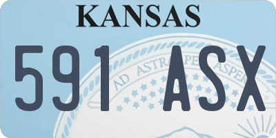 KS license plate 591ASX
