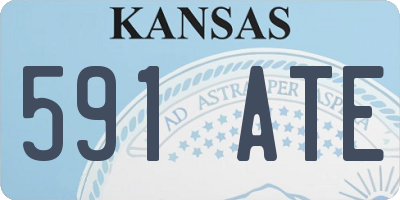 KS license plate 591ATE
