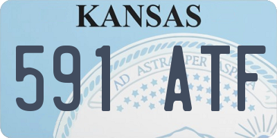 KS license plate 591ATF