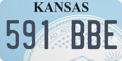 KS license plate 591BBE