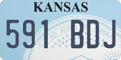 KS license plate 591BDJ