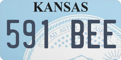 KS license plate 591BEE