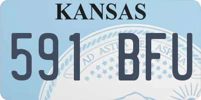 KS license plate 591BFU