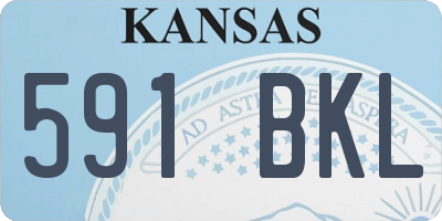 KS license plate 591BKL